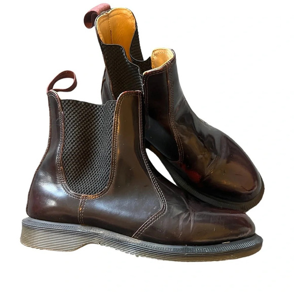 Dr Martens Oxblood Flora Chelsea Boots, size 5 - Picture 1 of 8